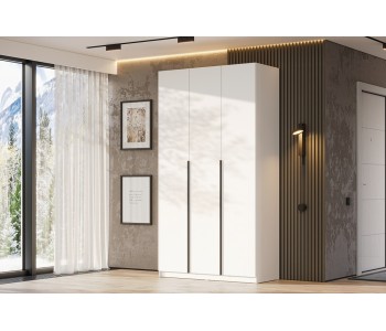 Шкаф 3-х створчатый "ШК-5" 1200 Белый текстурный (SV-Мебель)